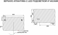 Style Line Мебель для ванной Бергамо Мини 90 Люкс антискрейтч Plus серая – фотография-9